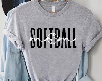 Softball Mom Tshirt,Softball Gifts For Mom,Sports Mom Shirt,Trendy Mom Shirt,Softball Gift for Her,Mama Life Shirt,Softball Game Day Tshirts