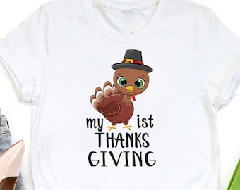 Funny Thanksgiving T-shirt, Kids Turkey Day Tee,  Autumn Season Gift, Matching Thanksgiving Shirt