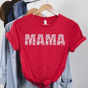Leopard Mama Shirt, Shirt For Mother&#39;s Day, Cheetah Mom Shirt, Mama T-shirt, Leopard Print Shirt, Leopard Print Mama Shirt, New Mom Gift