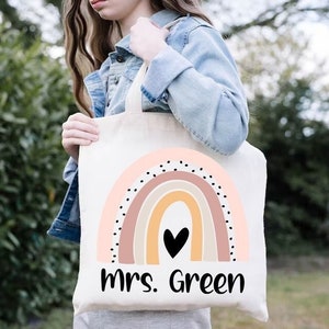 Bride Tote Bag, Custom Mrs Tote Bag, Personalized Bride Bag, Bridal Shower Gift, Bachelorette Party Favors,Honeymoon Tote Bag,Gift for Bride