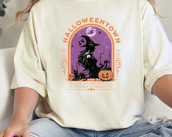 Comfort Colors® Halloweentown Shirt, Vintage Spooky Graphic Top, Witchy Vibes Tee