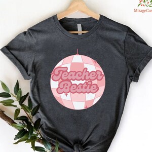 Teacher Bestie Tshirt, Gift for Teacher, Teacher Matching Tee, Back to School Teacher Shirt,Teacher Squad Gift,First Day Of School Group Tee