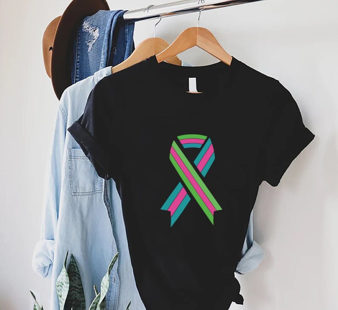 Breast Cancer Symbol Shirt, Pink Ribbon for Breast Cancer Awareness T ...