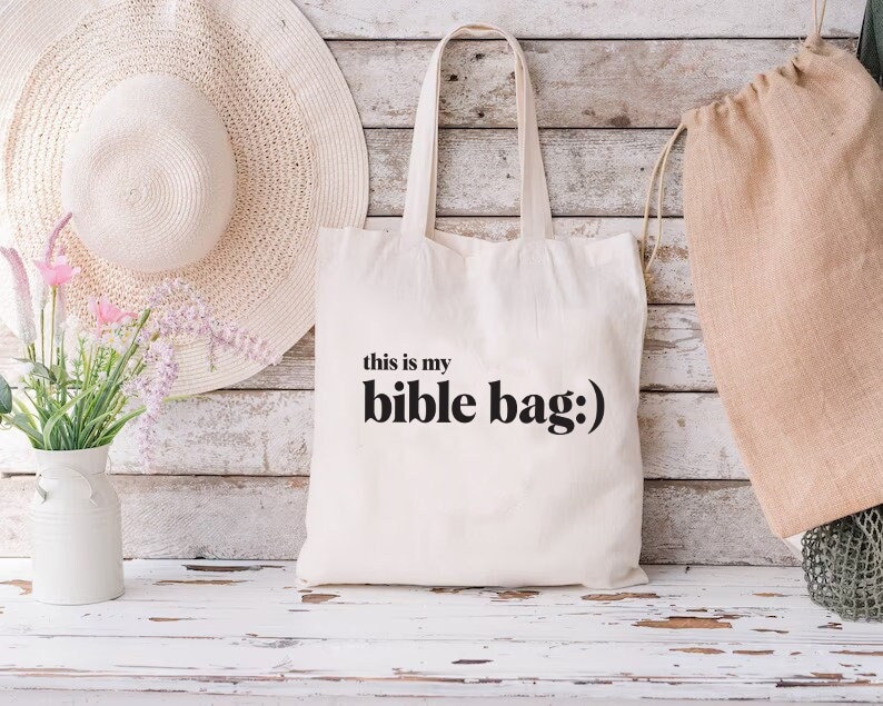 Christian Tote Bag Bible Accessories Bible Bag for Women Etsy