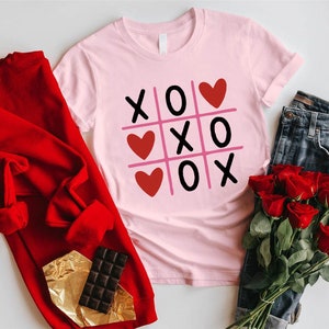 XOXO Valentine&#39;s Day Shirt, Cute Valentines Shirt, Funny Couple Shirts, XOXO Shirts, Girl Valentine Gift Shirt, Boyfriend Valentines Day Tee