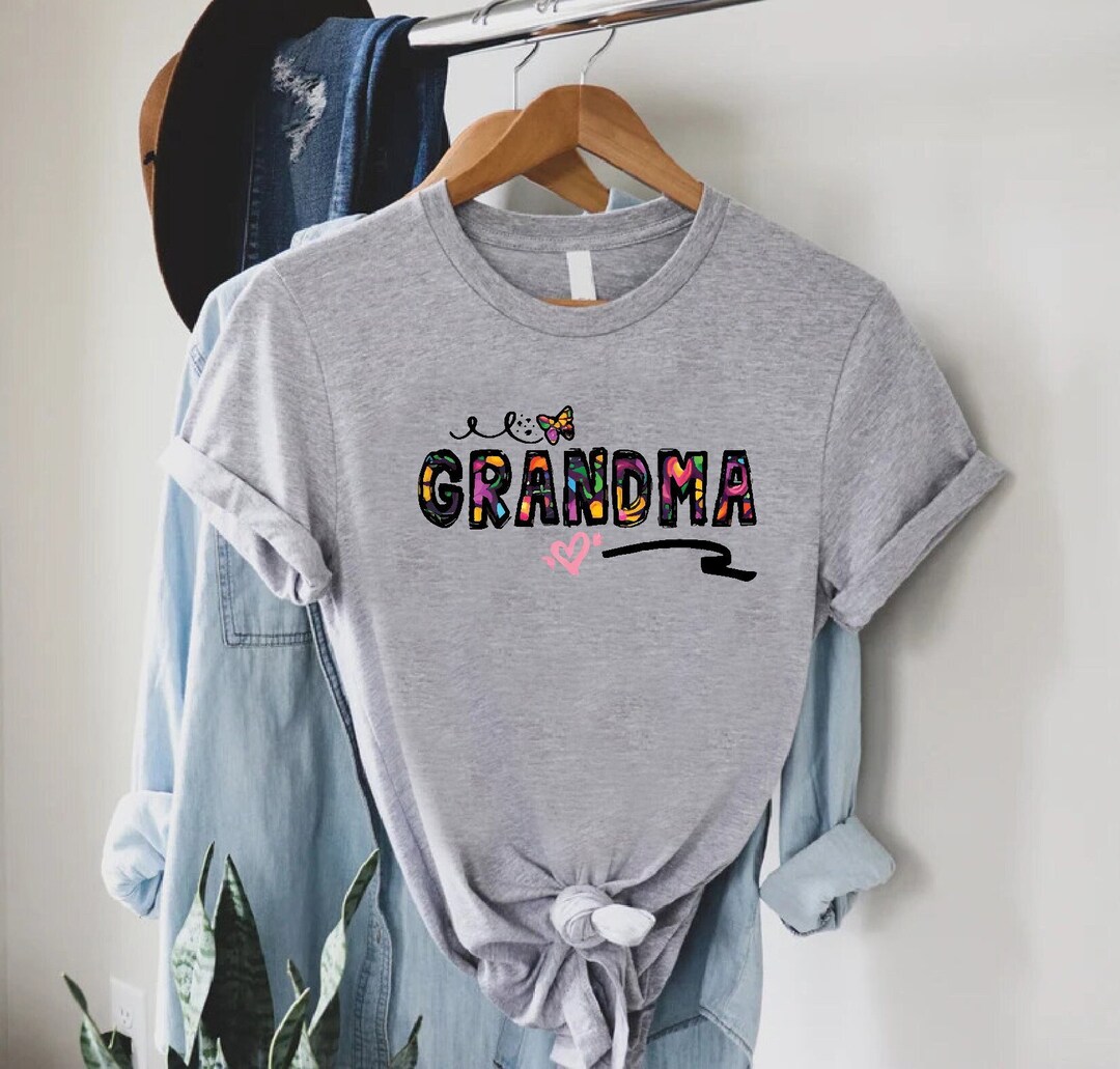 Watercolor Butterfly Grandma Shirt, Grandma Tshirt, Mothers Day Gift