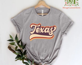 Retro Texas Shirt, Texas Home State Tee, Home State Shirt, Retro Country Shirt, Texas State Gifts, Texas Lover Gift Shirts, Texas Girl Shirt
