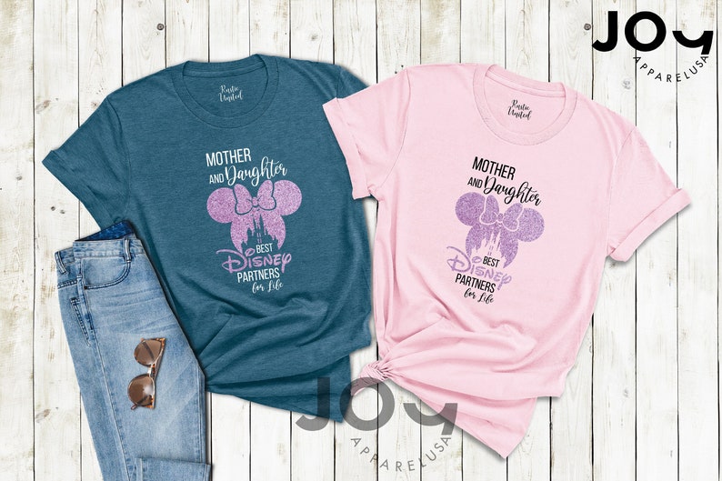 Disney Shirt Women, Mother Daughter Matching Shirt, Best Disney Trip Partners Shirt, Mother's Day Gift, Mama and Me Shirt, Disney Matching imagen 3
