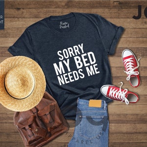 Funny Lazy Shirt, Sleeping Shirt, Lazy Day Shirt, Gift for Introvert, Sarcastic Shirt, Weekend Shirt for Mom, Stay Home T-shirt,Pajama Shirt image 3