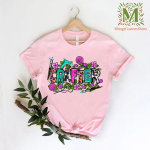 Crafter Tshirt, Funny Crafting T-Shirt, Crafter Women Shirt, Gift For Crafter, Craftaholic Shirt, Funny Craft Hobby Shirt, Crafty Mom Shirt image 2