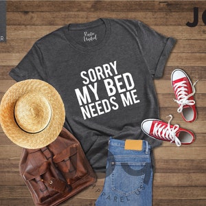 Funny Lazy Shirt, Sleeping Shirt, Lazy Day Shirt, Gift for Introvert, Sarcastic Shirt, Weekend Shirt for Mom, Stay Home T-shirt,Pajama Shirt image 2