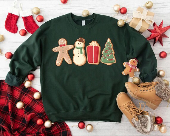 Gingerbread Cookies Sweatshirt, Christmas Cookies Shirt, Christmas