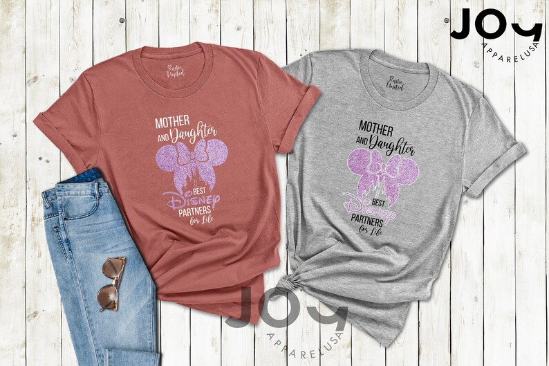 Disney Shirt Women, Mother Daughter Matching Shirt, Best Disney Trip Partners Shirt, Mother's Day Gift, Mama and Me Shirt, Disney Matching imagen 4