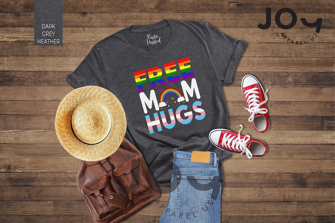 Lgbtq Mom Shirt, Free Mom Hugs, Pride Month Shirt, LGBT Shirt, Gay ...