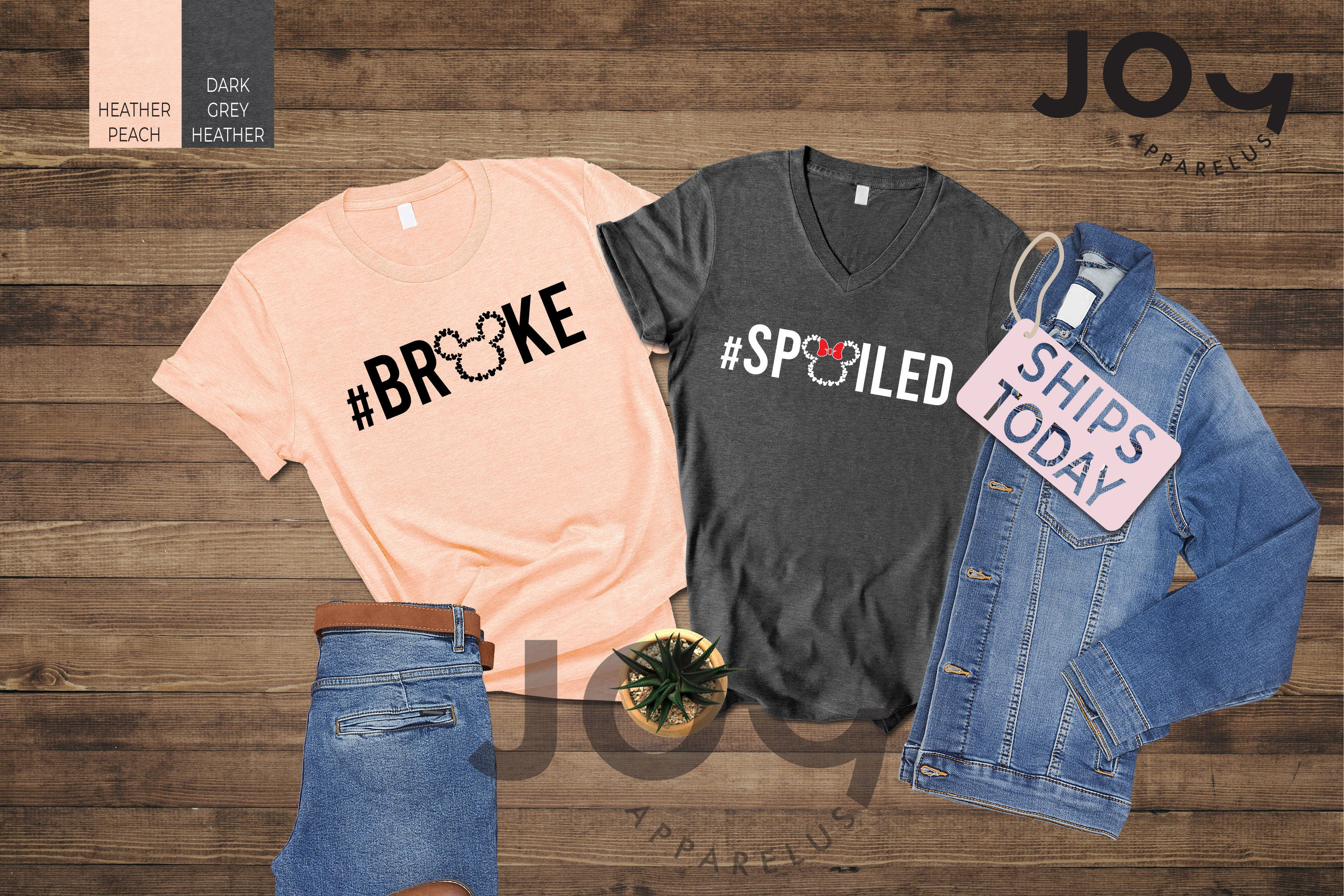 Disney Spoiled Broke T-shirts, Disneyworld Group Shirt, Disney Vacation