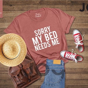 Funny Lazy Shirt, Sleeping Shirt, Lazy Day Shirt, Gift for Introvert, Sarcastic Shirt, Weekend Shirt for Mom, Stay Home T-shirt,Pajama Shirt image 5