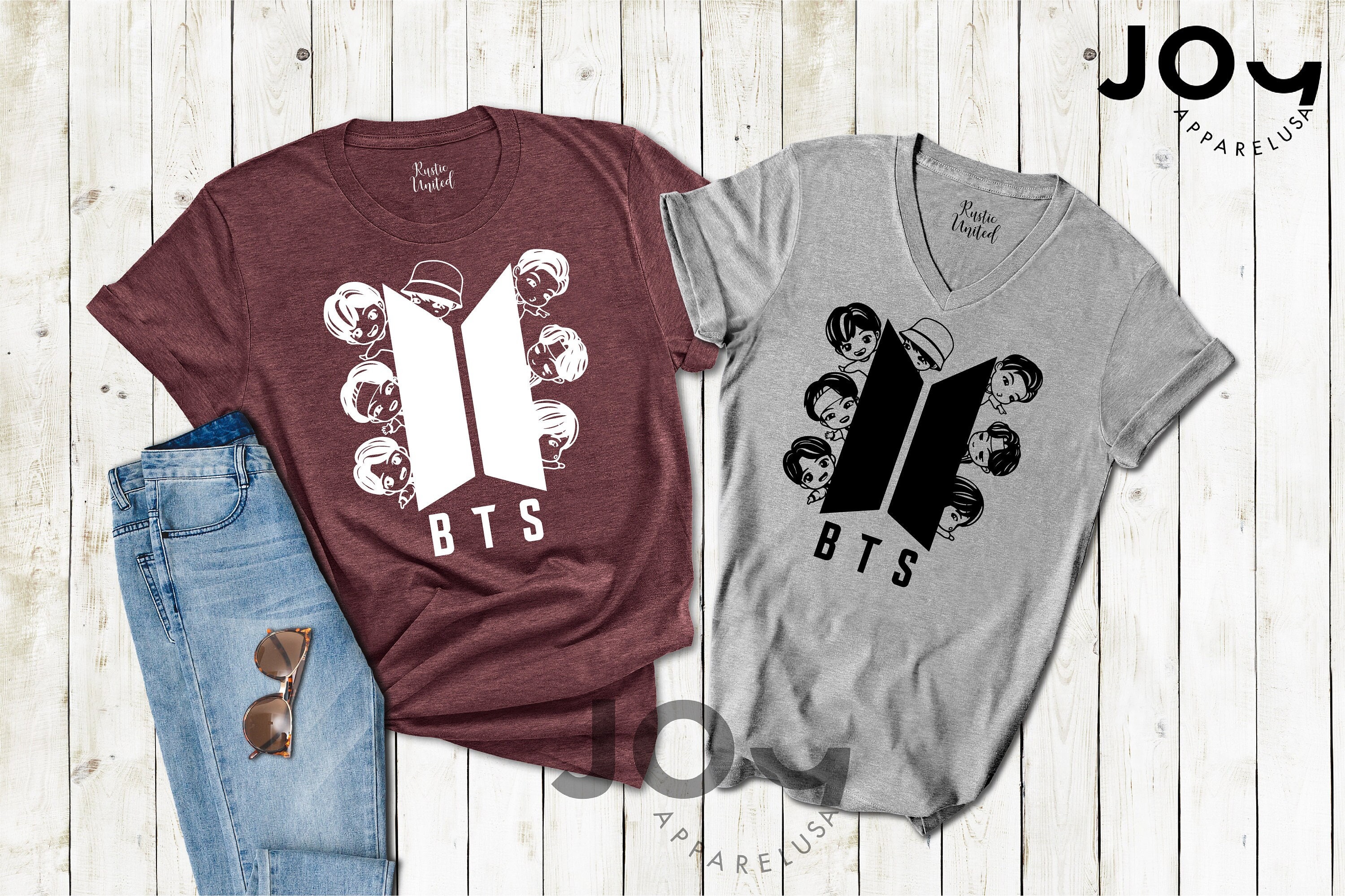 Discover BTS Bangtan Boys Group Banda KPop Camiseta para Hombre Mujer