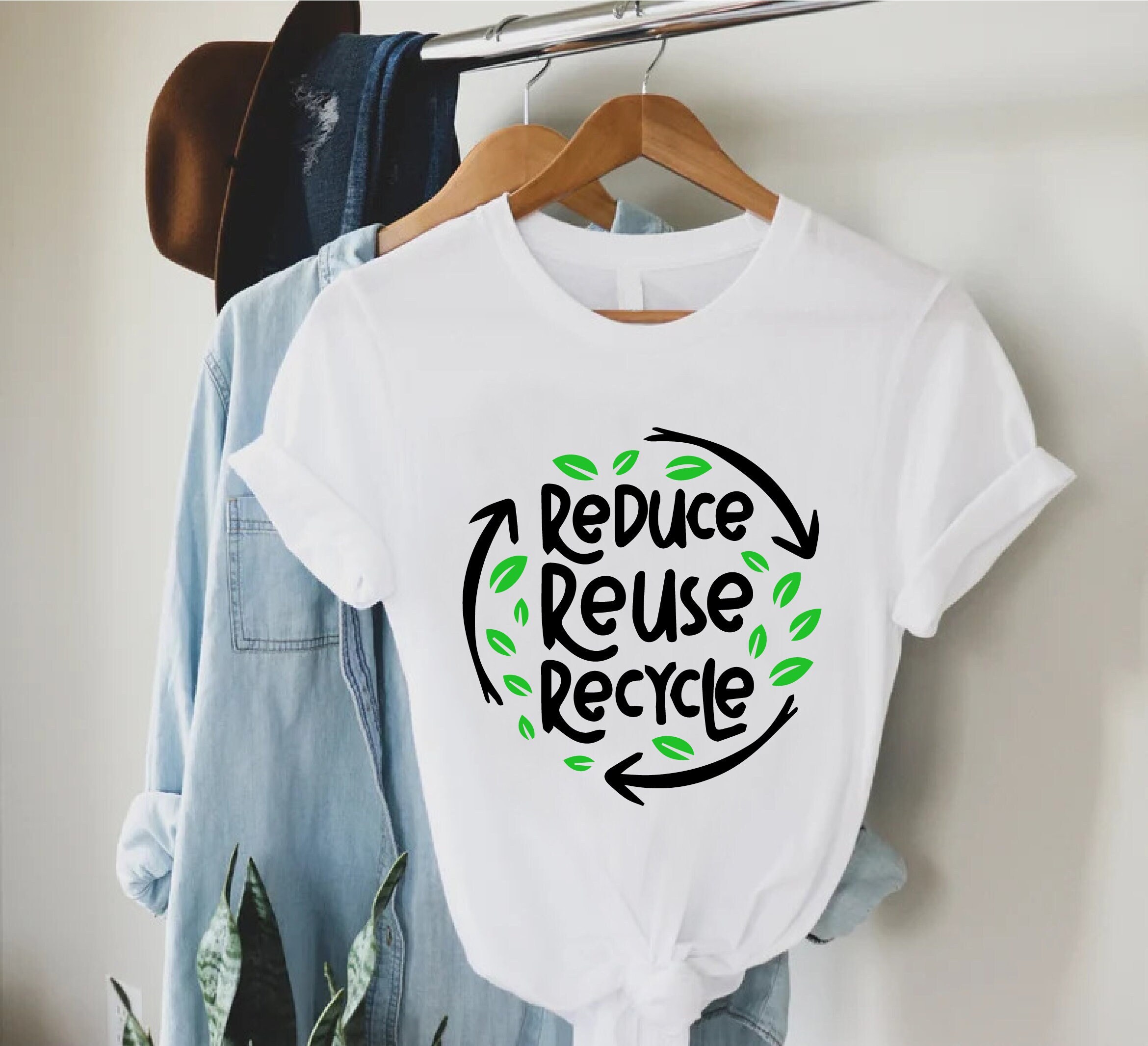 Reduce Reuse Recycle Shirt Earth Day T-shirt Earth Awareness - Etsy