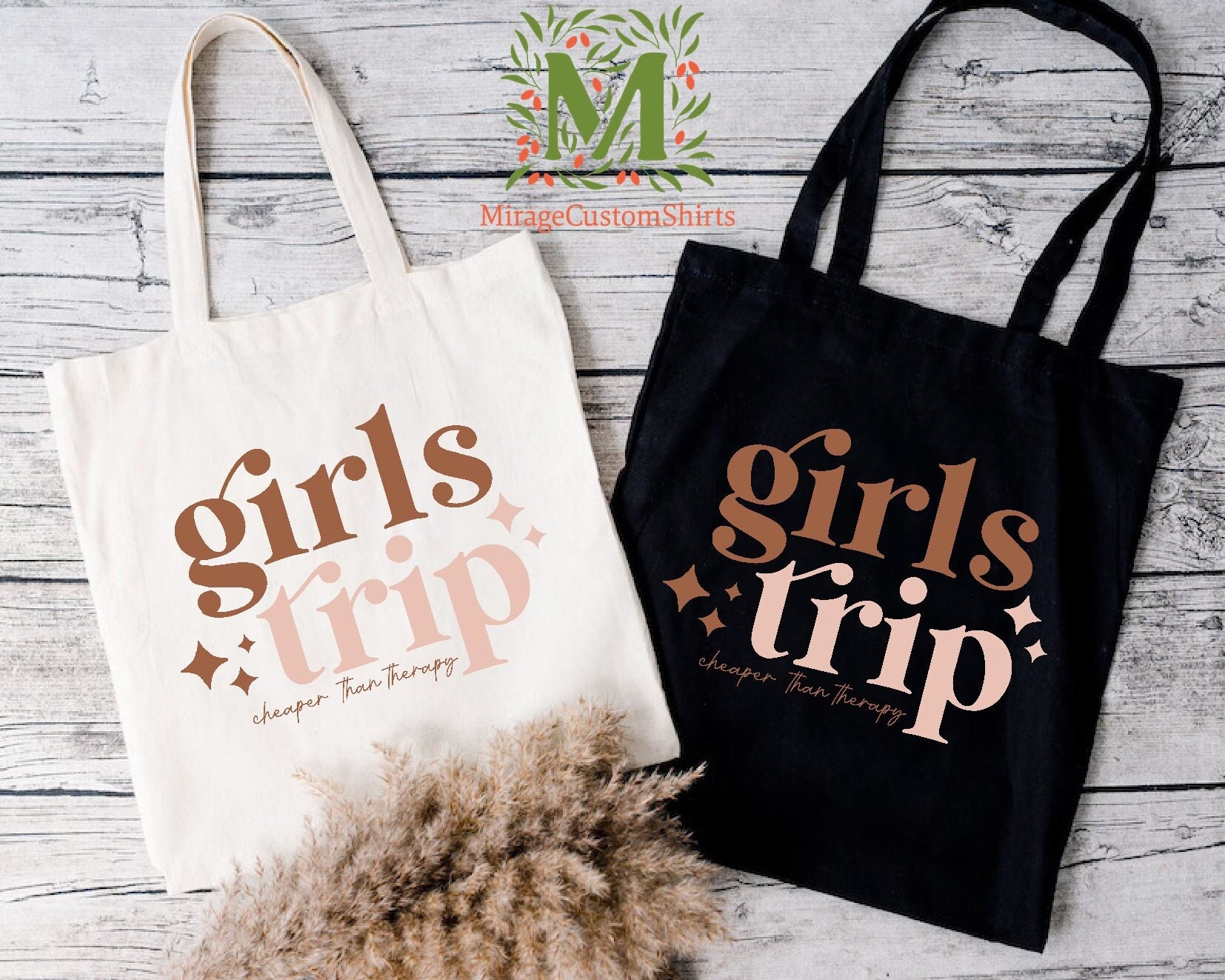 Girls Weekend Tote Bag, Tote Bag for Girls, Girls Trip Tote Bag, Girls Travel Bag, Girls Vacation Tote, Gift for Friends, Road Trip Tote Bag