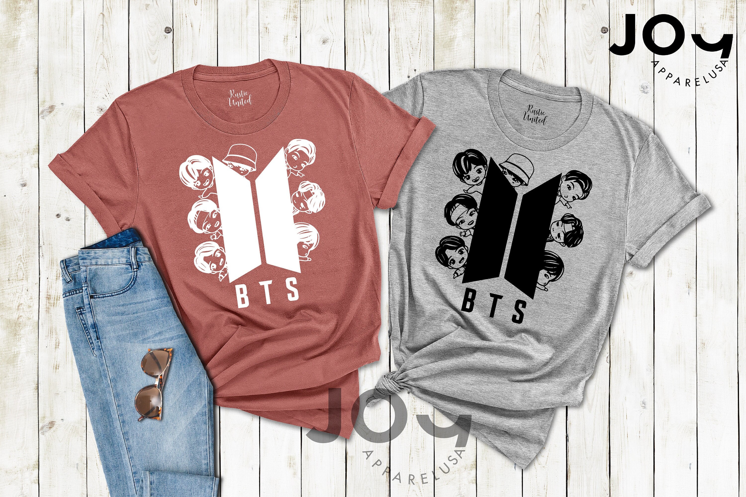 Discover BTS Bangtan Boys Group Banda KPop Camiseta para Hombre Mujer