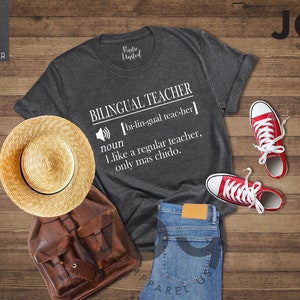 Bilingual Teacher, Definition Shirt, Maestra Shirt, Dual Language Teacher, Spanish Teacher Gift, Spanish Language Day Shirt, Mexican Teacher image 8