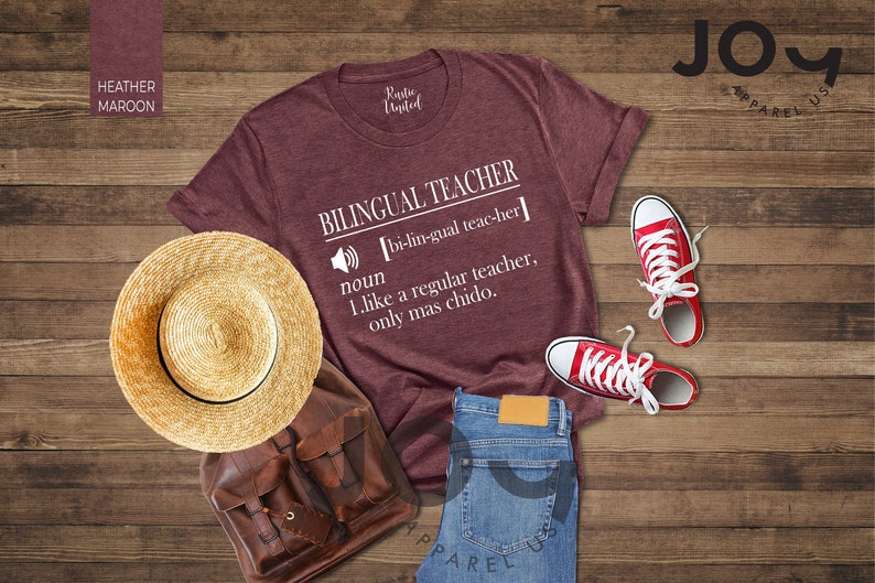 Bilingual Teacher, Definition Shirt, Maestra Shirt, Dual Language Teacher, Spanish Teacher Gift, Spanish Language Day Shirt, Mexican Teacher image 3
