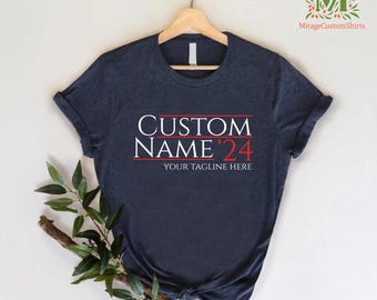 Personalized Election Tshirt,Custom 2024 Election Shirt,2024 President Shirt,USA Voter Gift,Election Campaign Shirt,Political Voting Shirt