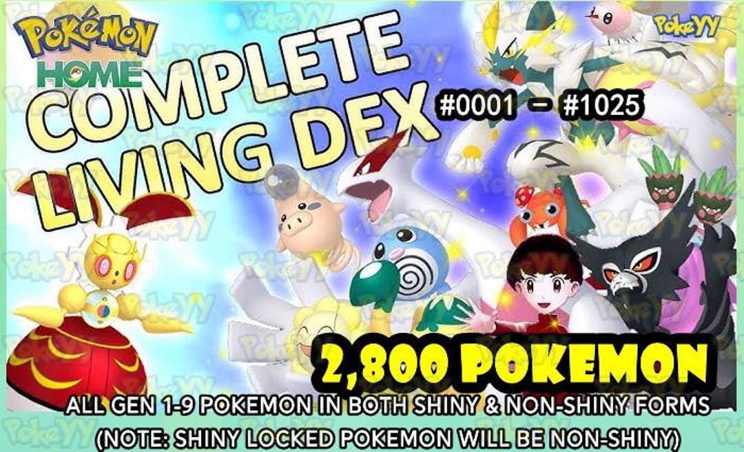 Pokeyy's LIVING National Pokedex Collection | Pokemon HOME | Shiny