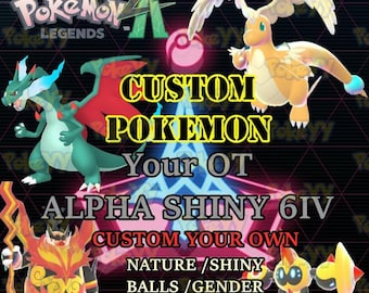 Pokémon Z-A de tu elección / Leyendas: Z-A / Personalizado / Autoidentificación / Alfa 6V variocolor / PLZA