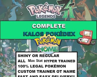 PLZA Origin Living Pokedex / HOME 30 Cajas / 877 Pokémon / Pokémon Legends: Z-A / Alpha Shiny / Lumiose / Hyperspace