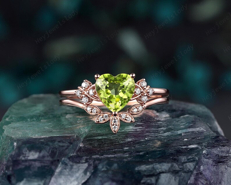 Orecchini Pendenti Argento Con Peridoto Verde A Forma Di Cuore 6g - Regalo Donna, Confezione Promozionale - Foto 3