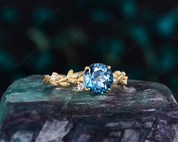 天然 ロンドンブルートパーズ リング レディース 指輪 イエローゴールド 加工 天然石 11月 誕生石 お守り 誕生日プレゼント 女性 ブランド 天然 ロンドンブルートパーズ リング レディース 指輪 天然石 11月