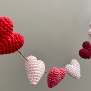 CROCHET PATTERN Heart Decoration / Ornament 3 sizes DIY Valentines gift image 9