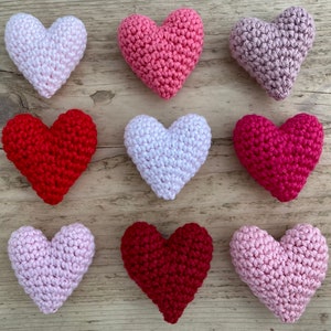 CROCHET PATTERN Heart Decoration / Ornament 3 sizes DIY Valentines gift image 8