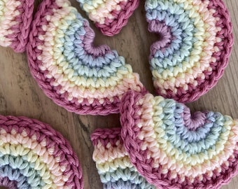 CROCHET PATTERN - Little Rainbow Decoration and Garland (written in ENGLISH - pdf instant download)