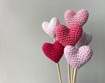 CROCHET PATTERN - Heart Decoration / Ornament | 3 sizes (written in ENGLISH - pdf instant download)