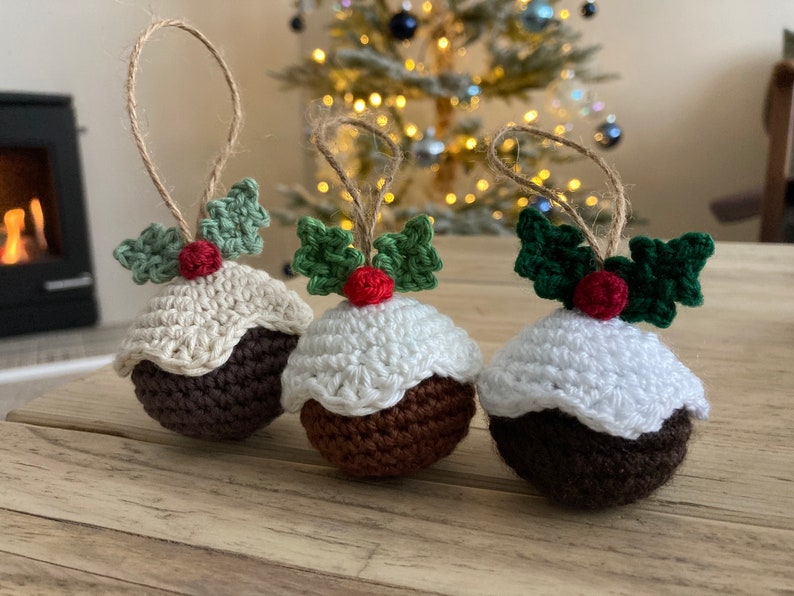 CROCHET PATTERN Christmas Pudding Decoration / Ornament Etsy