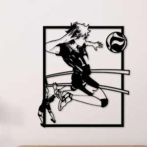 Volleyball Anime Metal Wall Art