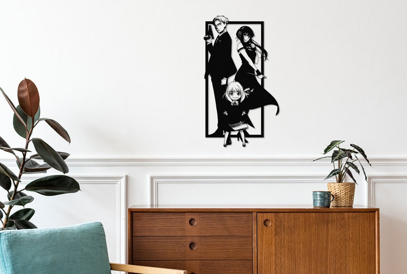 Anime Metal Wall Art Anime Wall Decor Etsy