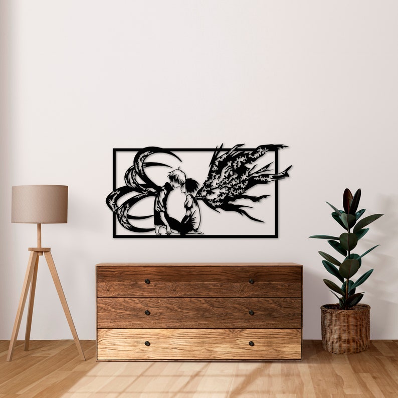 Anime Metal Wall Art Anime Wall Decor Etsy