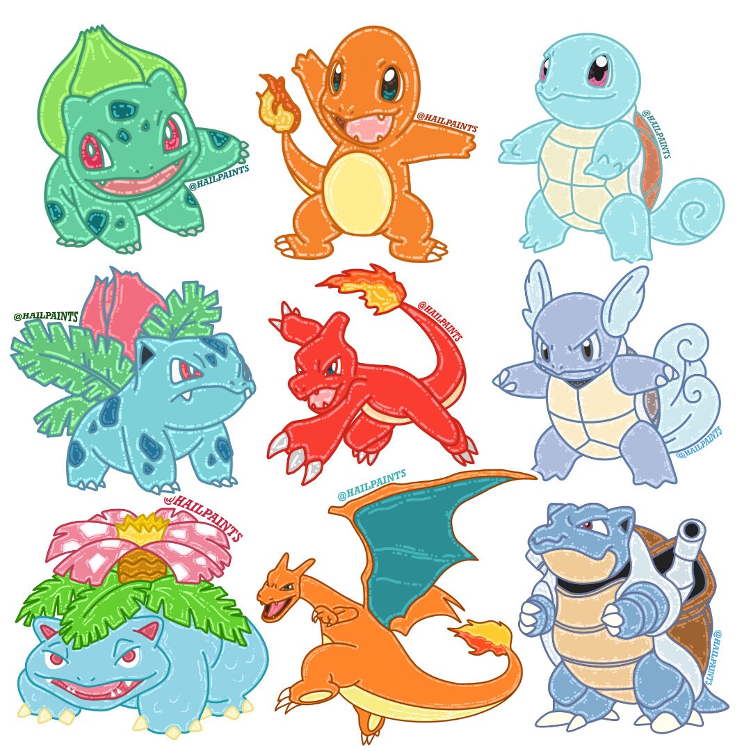 Chibi pokéjelly Nintendo Inspired Illustration Etsy