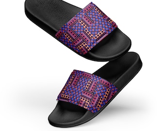 Women's Slides with Cushioned Upper Strap and Textured Footbed - Comfort meets Style