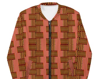 Unleash Your Style with Our Bold and Beautiful African Print Bomber Jacket - Lightweight, Comfy and Fashion-Forward! Ankara Jacket