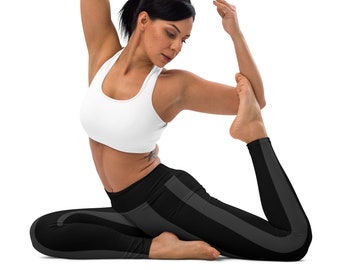Yoga Leggings mit hoher Taille: Weiche Spandex Sportbekleidung mit Tasche