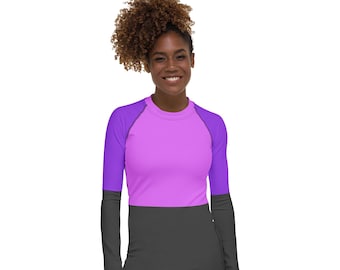 Women's UPF 50+ Rash Guard: Long Sleeve Swim Shirt