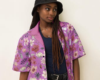 Discover Your New Favorite Pink Floral Button-Down Shirt!