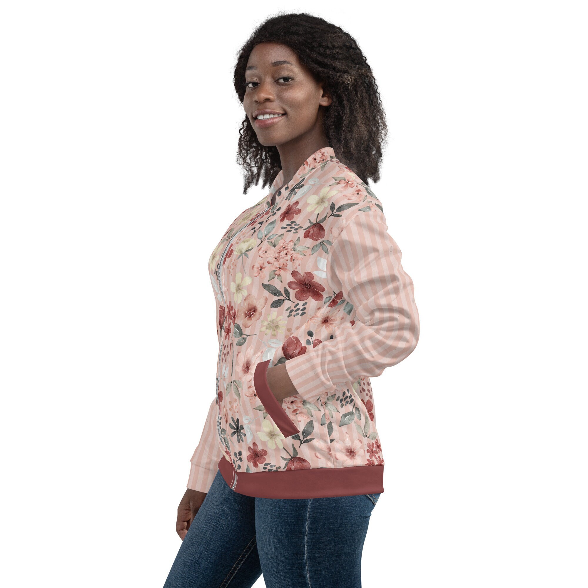 Peach bomber shop jacket