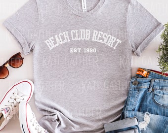 Beach Club Resort Digital Download for a Cricut or Silhouette SVG, PNG