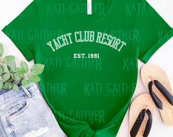 Yacht Club Resort Digital Download for a Cricut or Silhouette SVG, PNG