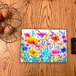 Wildflower Kitchen Glass Chopping Board.